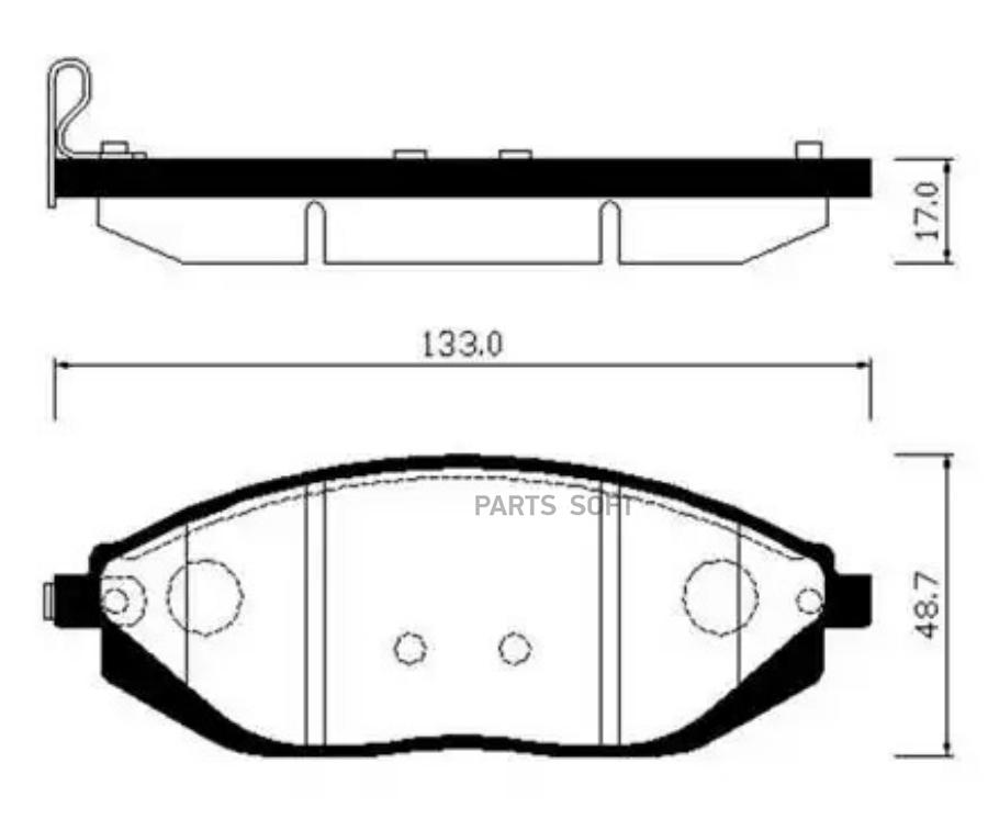 

Тормозные колодки HSB дисковые HP2023