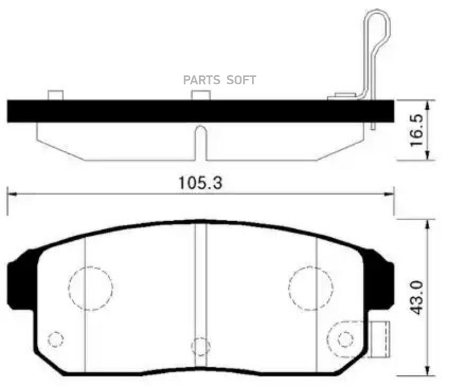 

Колодки тормозные дисковые задн MAZDA: RX 8 03-09 \ INFINITI: G20 01-02, I35 02 HSB HP3003