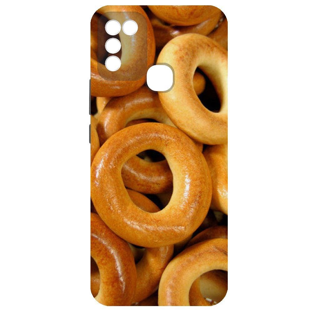 

Чехол-накладка Krutoff Soft Case Сушки для Infinix Hot 10 Play, Черный