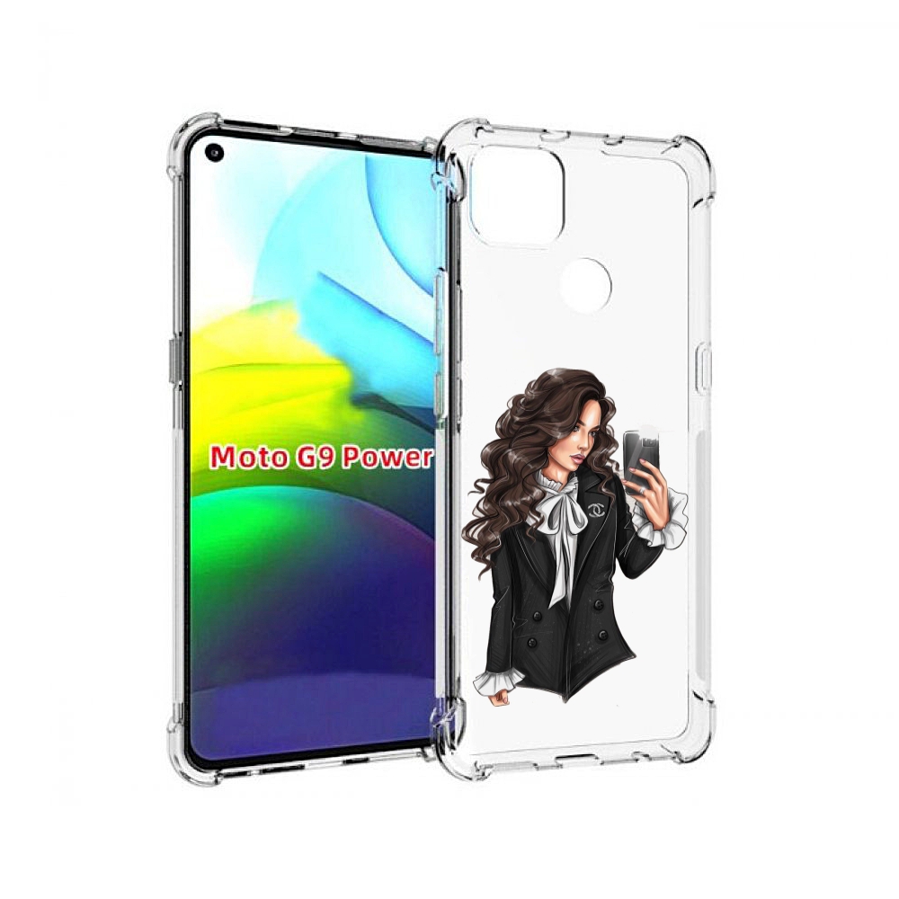 

Чехол MyPads Стильная-девушка для Motorola Moto G9 Power, Прозрачный, Tocco