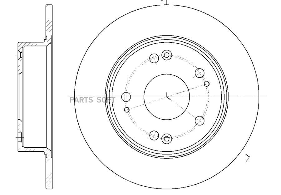 G-BRAKE GR-01516 Диск тормозной G-brake GR-01516 1шт