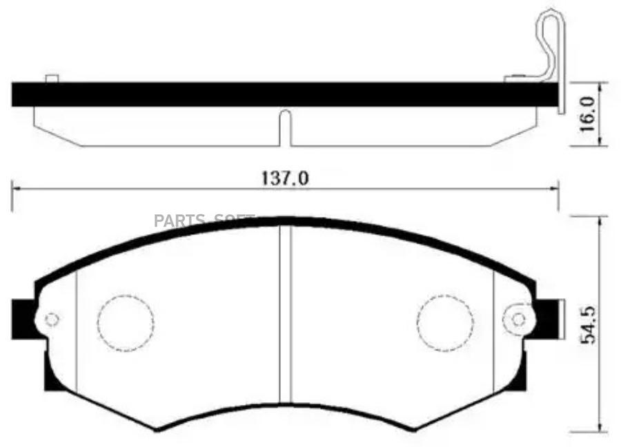 

Тормозные колодки HSB дисковые HP4001