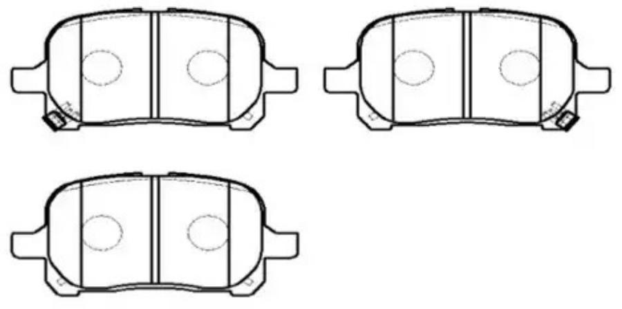 

Колодки тормозные дисковые передн LEXUS: ES300 96-02, RX300 99-02 TOYOTA: AVALON 98-05, CA