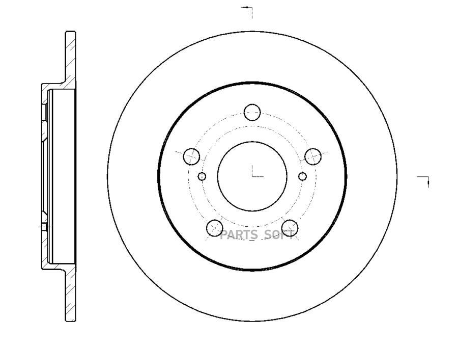 G-BRAKE GR-01745 Диск тормозной G-brake GR-01745 1шт