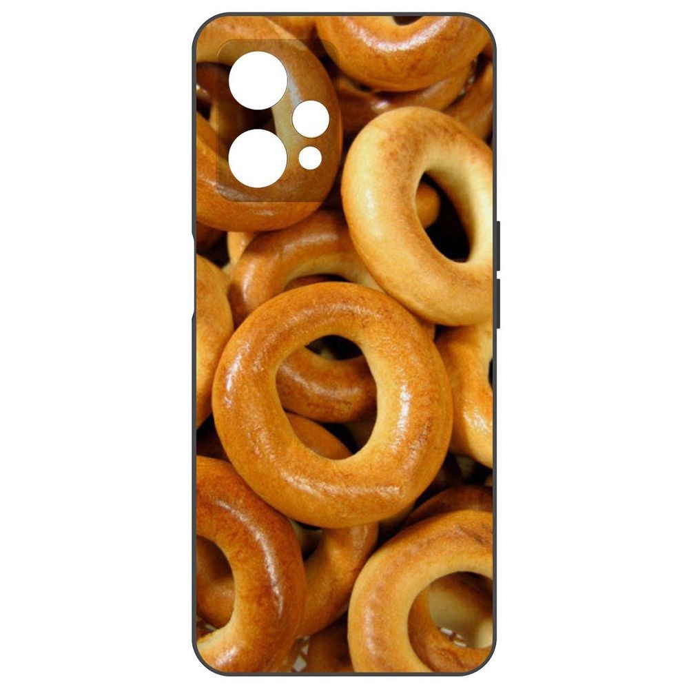 

Чехол-накладка Krutoff Soft Case Сушки для Realme 9, Черный