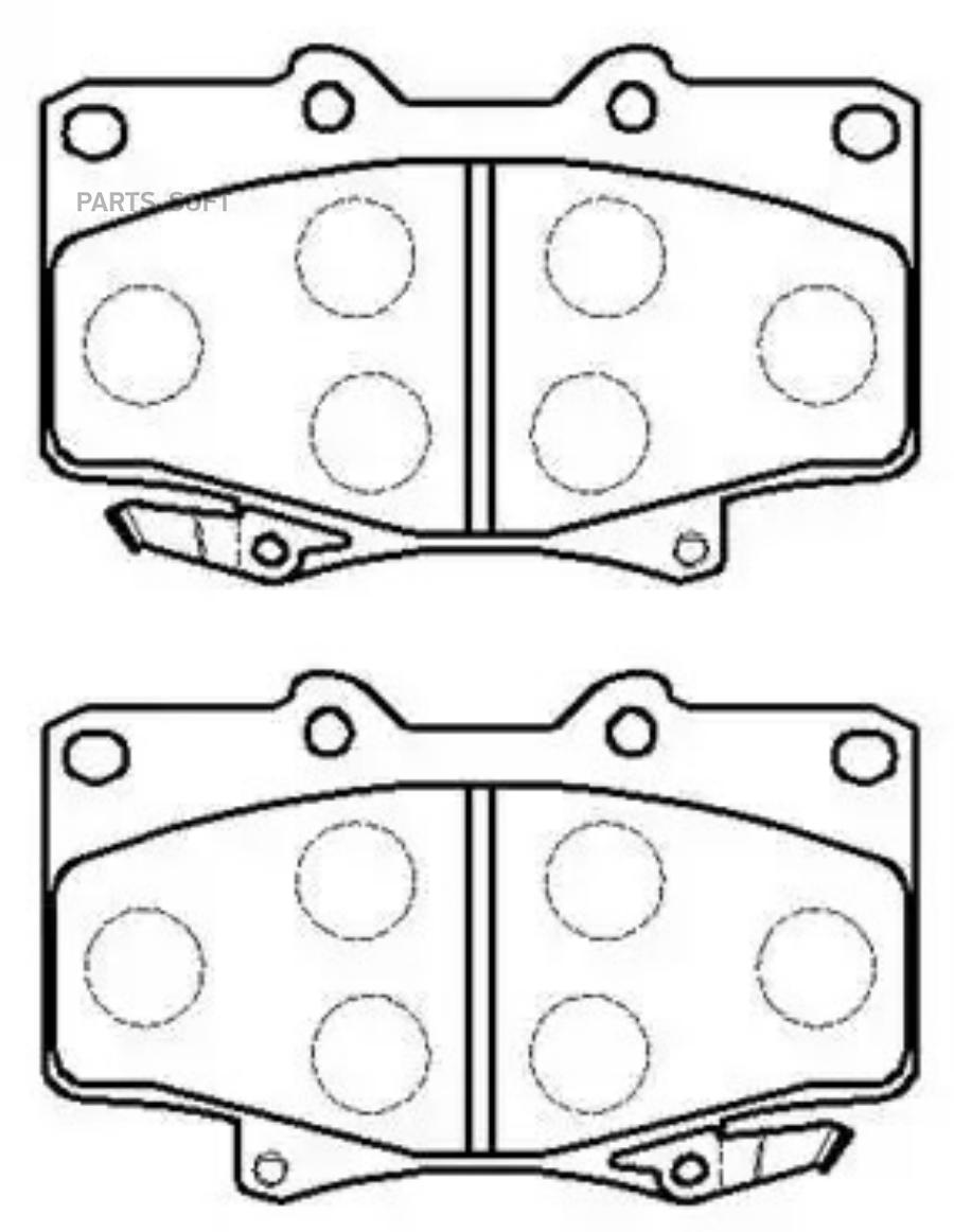 

Колодки тормозные дисковые TOYOTA: LAND CRUISER (FJ80, FZJ80) 90.1- () 1шт HSB HP5010