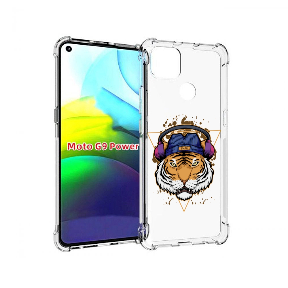

Чехол MyPads Тигр-Свэг для Motorola Moto G9 Power, Прозрачный, Tocco