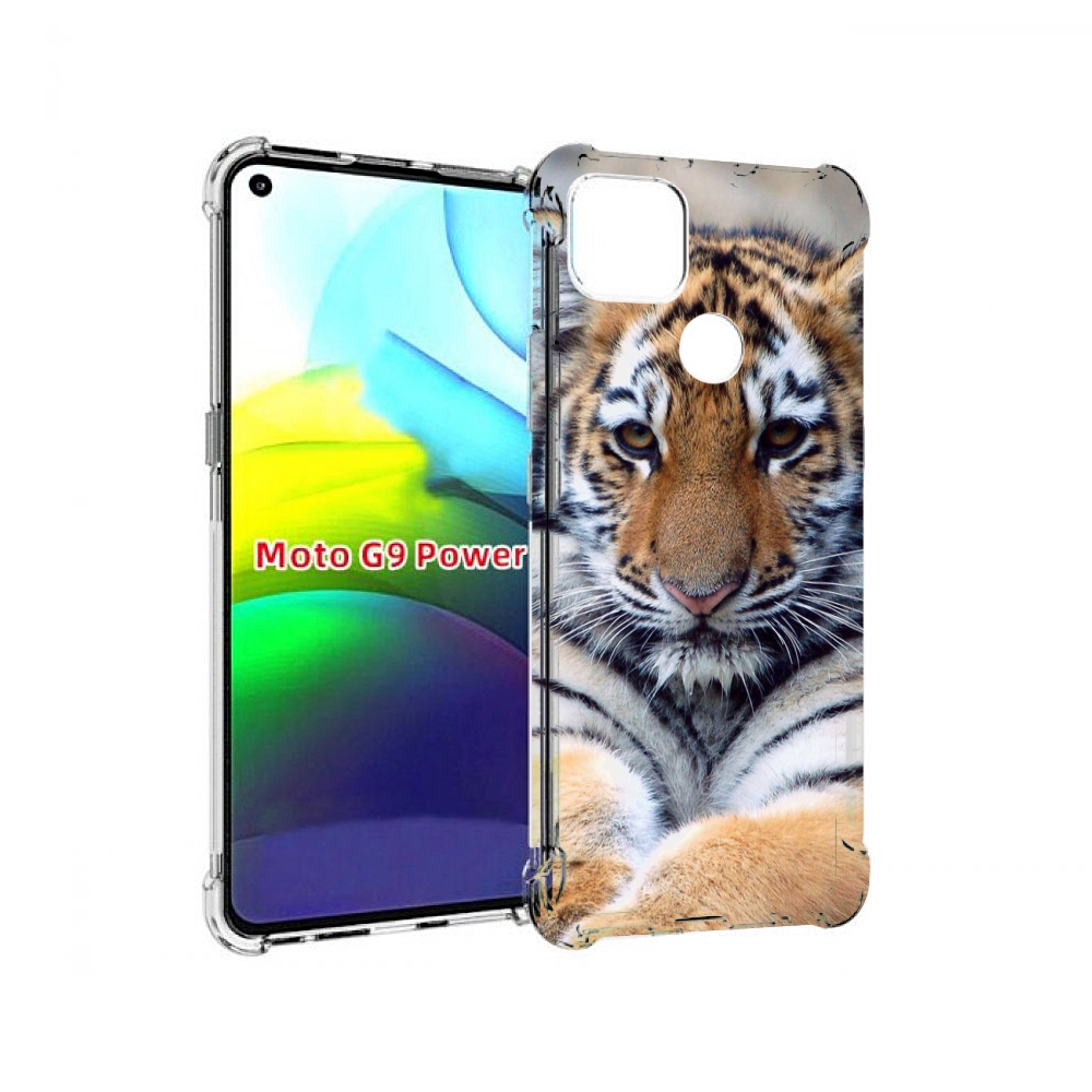 

Чехол MyPads Тигренок для Motorola Moto G9 Power, Прозрачный, Tocco