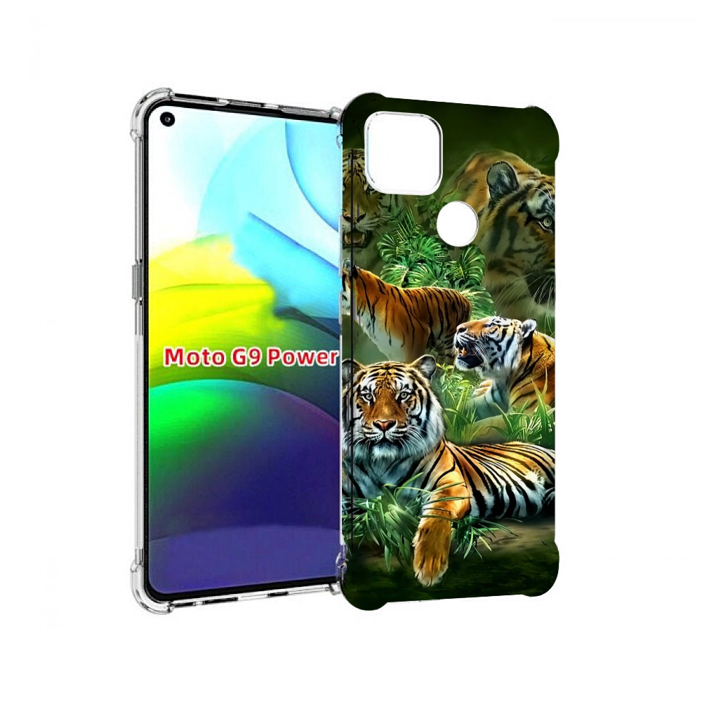 

Чехол MyPads Тигры для Motorola Moto G9 Power, Прозрачный, Tocco