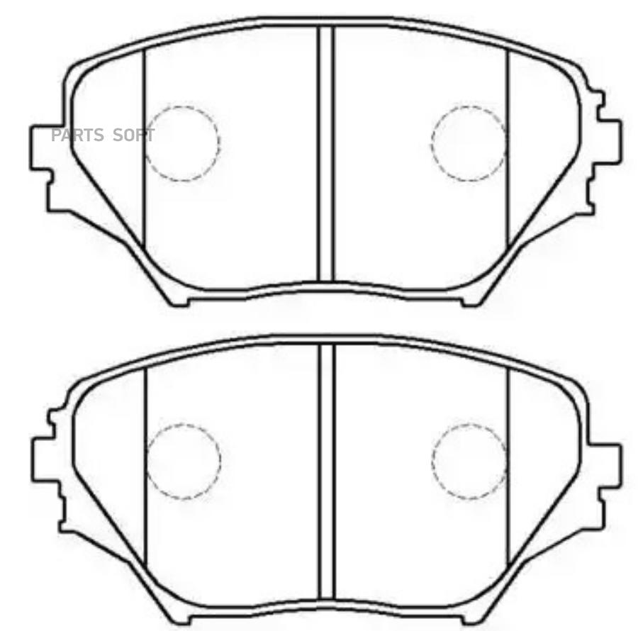 

Колодки тормозные дисковые передн TOYOTA: RAV 4 00-05