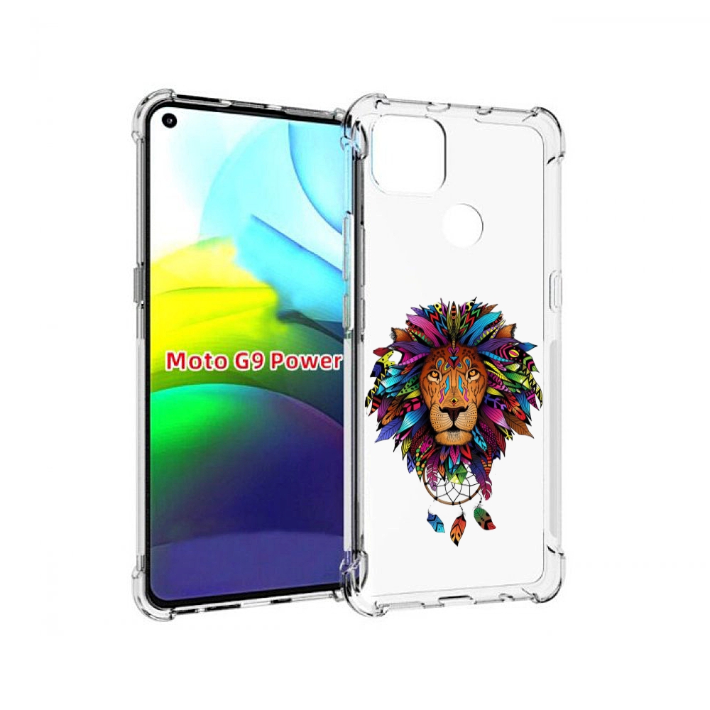 

Чехол MyPads Тотемный Лев для Motorola Moto G9 Power, Прозрачный, Tocco