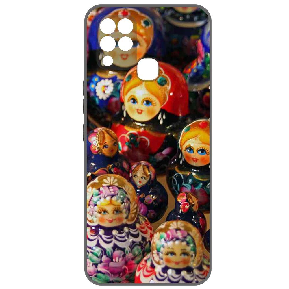 

Чехол-накладка Krutoff Soft Case Матрешка для Infinix Hot 10S
