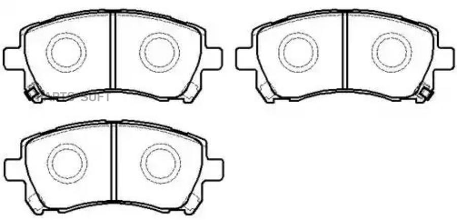 

Колодки тормозные дисковые передн SUBARU: FORESTER 97-02, IMPREZA 96-04, LEGACY 96-03, OUT