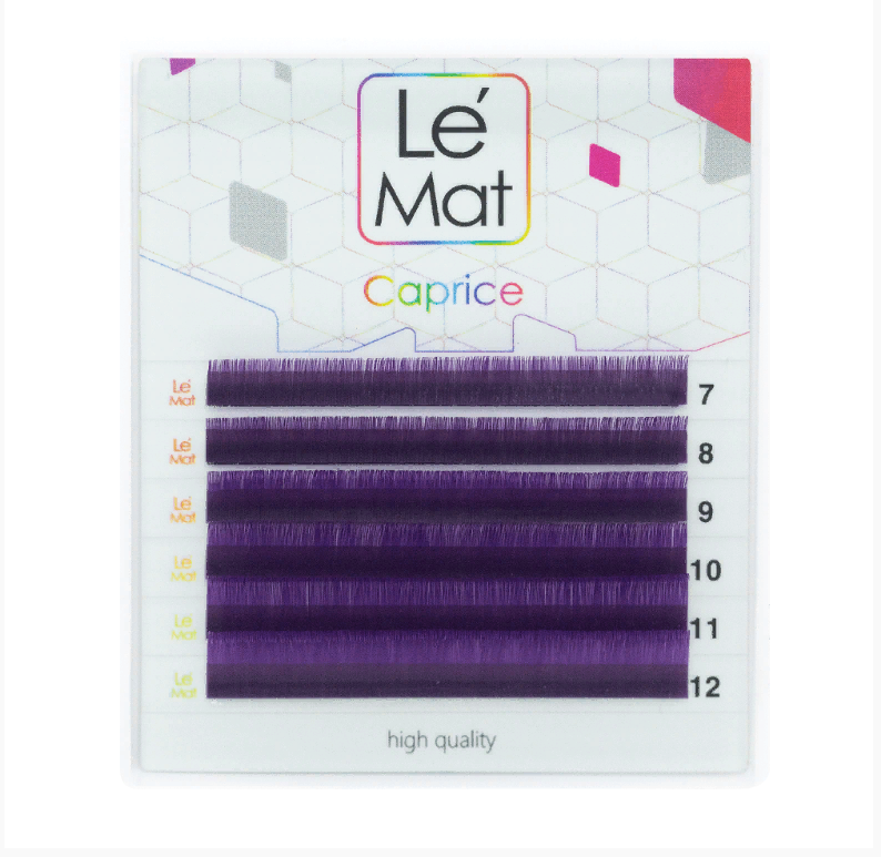 

Ресницы Le Maitre Violet Caprice 6 линий B 0.10 MIX 7-12 мм, Фиолетовый