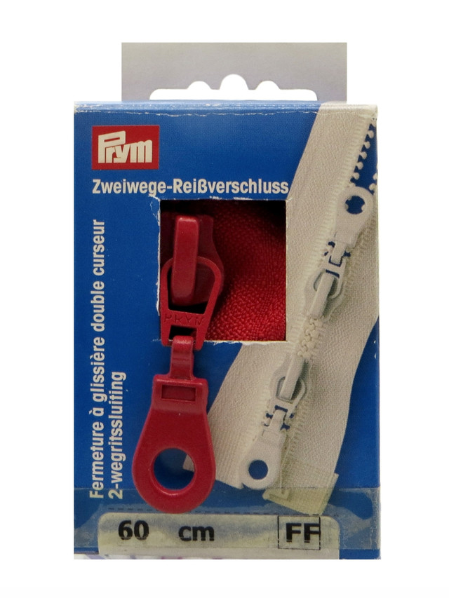 

Молния траковая Prym S4/490360/722 1шт.(2 бегунка), в картонной упаковке, Цвет: 722 60см