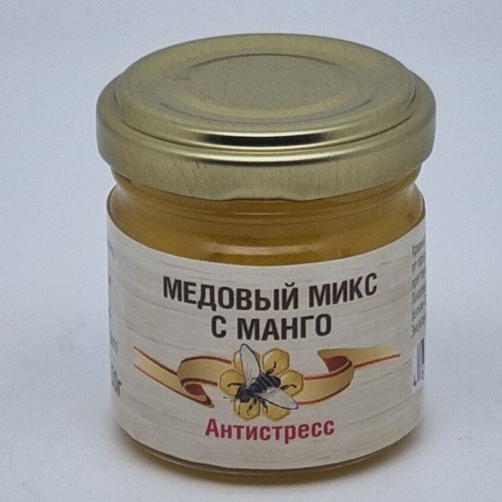 

Мед микс манго Кладовая Кавказа Антистресс, 50 г