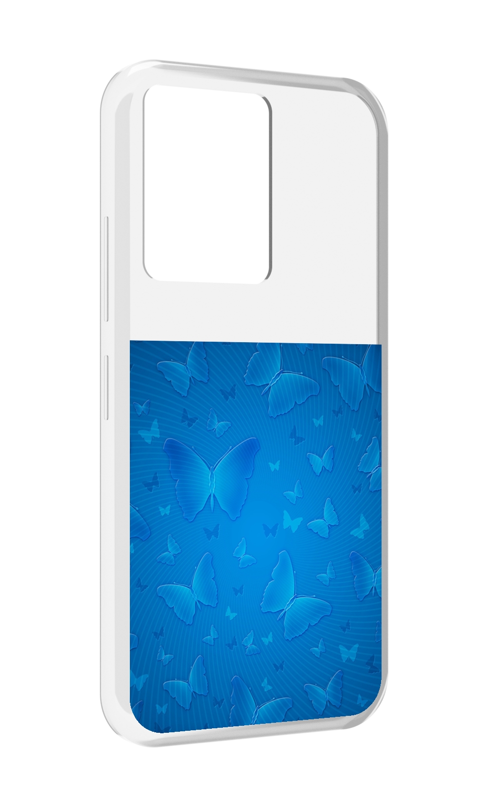 

Чехол MyPads голубые-бабочки для Infinix Note 12 5G X671 / Note 12 Pro 5G, Прозрачный, Tocco