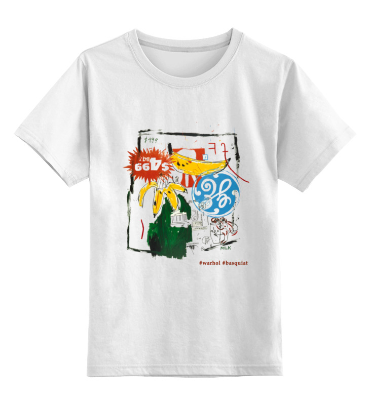 

Детская футболка классическая Printio Warhol - basquiat, р. 140, Белый, 0000000659854