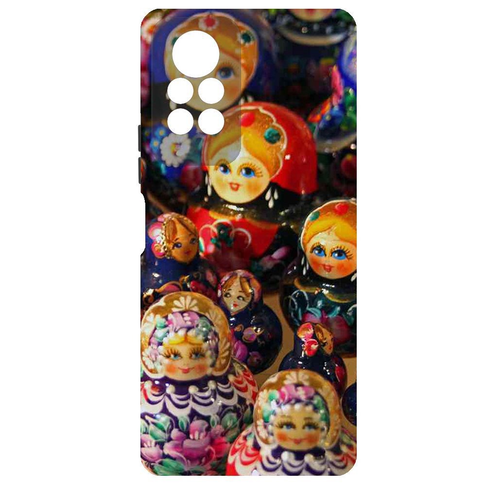 

Чехол-накладка Krutoff Soft Case Матрешка для Infinix Note 11 Pro, Черный