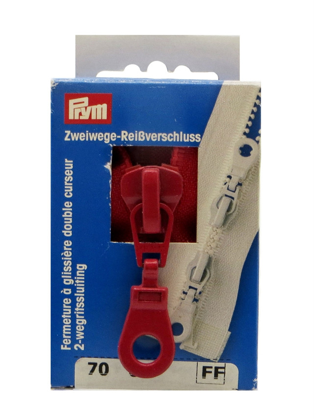

Молния траковая Prym S4/490370/722 1шт.(2 бегунка), в картонной упаковке, Цвет: 722 70см