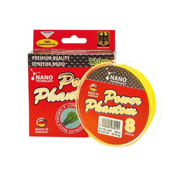 

Шнур Power Phantom 8x, 120м, желтый, 0,26мм, 28,5кг, 2093240_026120