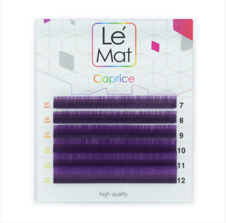 

Ресницы Le Maitre Violet Caprice 6 линий M 0.10 MIX 7-12 мм, Фиолетовый