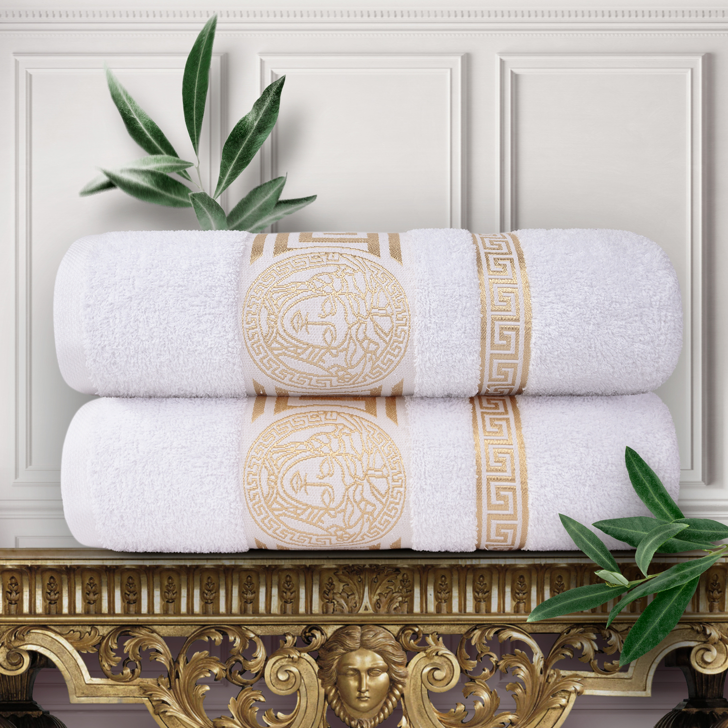 

Eleganta 2х полотенец 7th AVENUE / Eleganta Pandora 70х130 см, Махра 430 г/м2 Белый