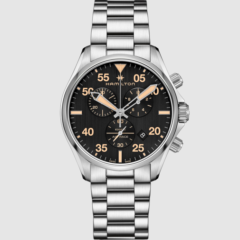 фото Часы наручные мужские hamilton pilot chrono quartz