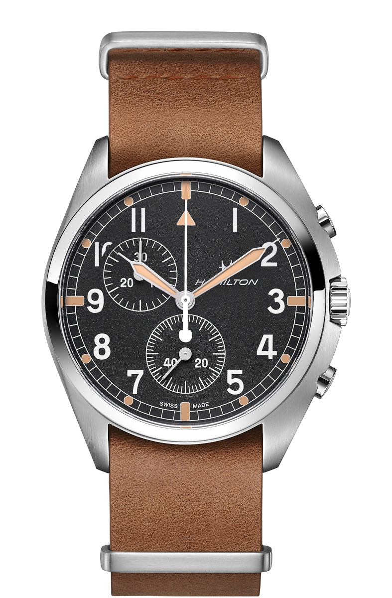 фото Часы наручные мужские hamilton pilot pioneer chrono quartz