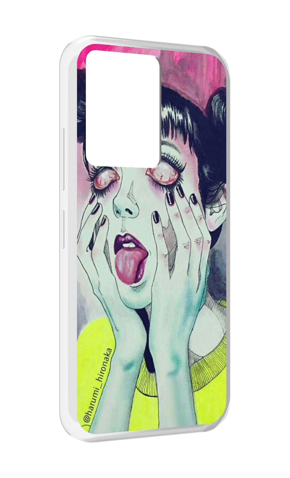 

Чехол MyPads девушка без зрачков для Infinix Note 12 5G X671 / Note 12 Pro 5G, Прозрачный, Tocco