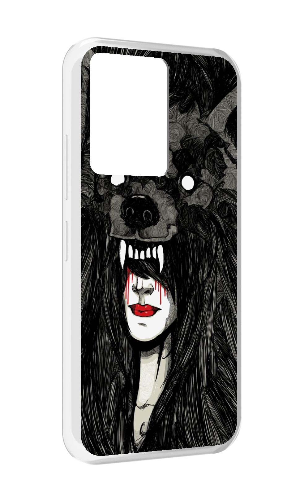 

Чехол MyPads девушка в шкуре волка женский для Infinix Note 12 5G X671 / Note 12 Pro 5G, Прозрачный, Tocco