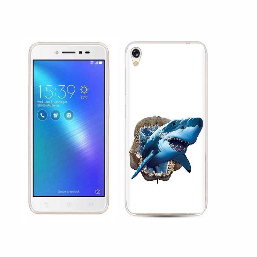 

Чехол MyPads Tocco для Asus ZenFone Live (ZB501KL) челюсти, Прозрачный, Tocco