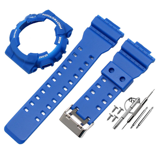 

Ремешок из двух частей унисекс Watch Band CASE G-SHOCK GA-100 синий, CASE G-SHOCK GA-100