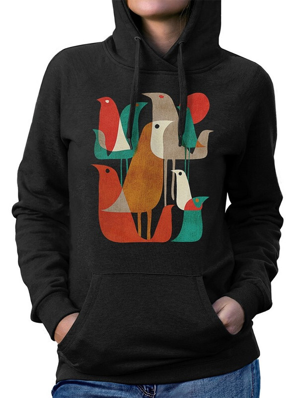 

Худи женское Dream Shirts Птицы / Искусство черное 50 RU, Птицы / Искусство