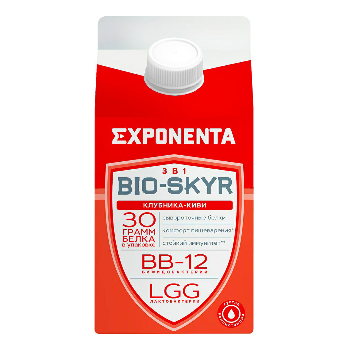 

Напиток кисломолочный Exponenta Bio-Skyr Клубника-киви обезжиренный БЗМЖ 500 мл