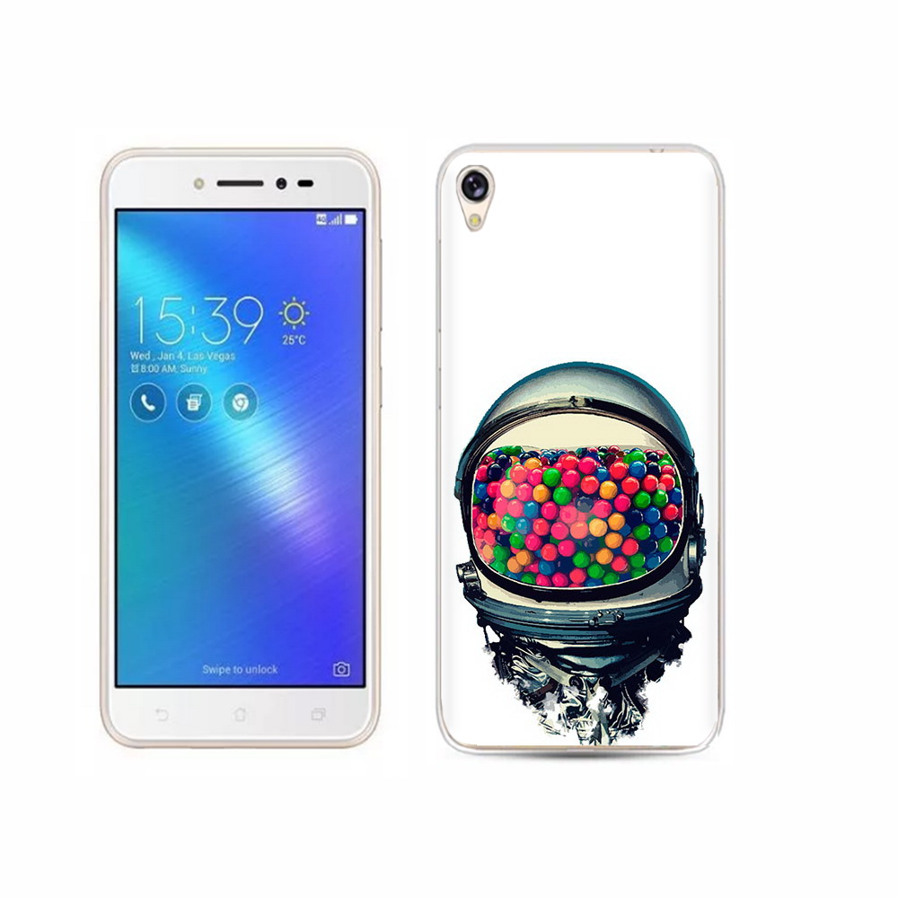 

Чехол MyPads Tocco для Asus ZenFone Live (ZB501KL) шлем космонавта, Прозрачный, Tocco