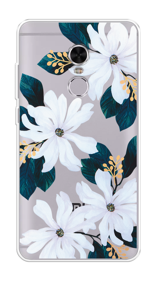 

Чехол на Xiaomi Redmi Note 4 "Delilah Flower", Зеленый;белый, 31850-1