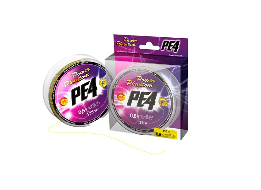 

Шнур Power Phantom PE4, 135м, зеленый #0,6, 0,12мм, 5,9кг, PPPE4G13506