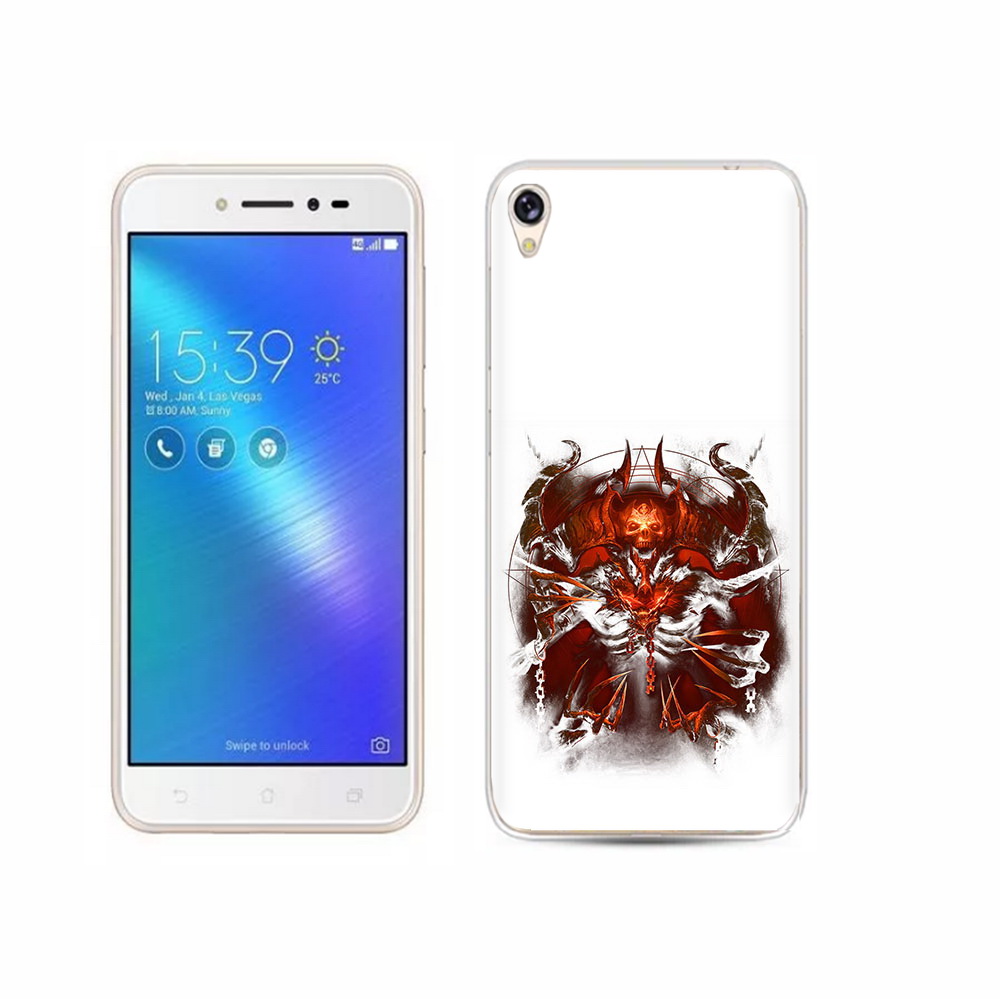 

Чехол MyPads Tocco для Asus ZenFone Live (ZB501KL) яркий демон, Прозрачный, Tocco