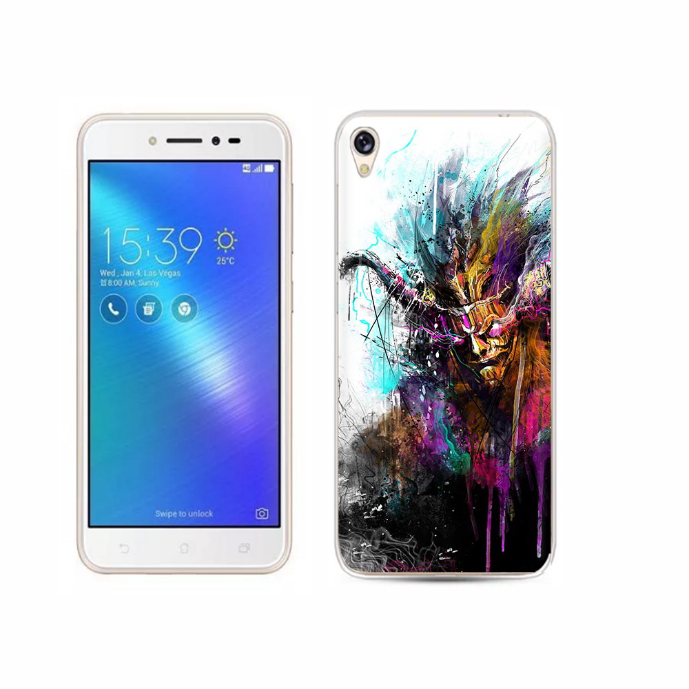 

Чехол MyPads Tocco для Asus ZenFone Live (ZB501KL) яркий дьявол, Прозрачный, Tocco