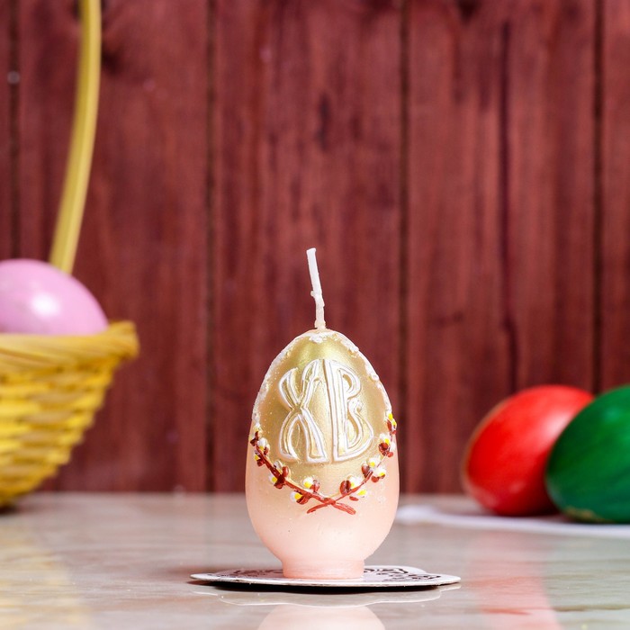 фото Свеча яйцо "хв, с вербой" омский свечной