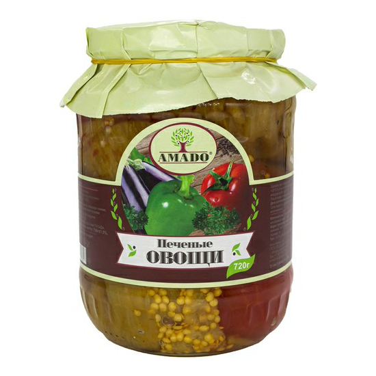 

Овощи Amado печеные 720 г