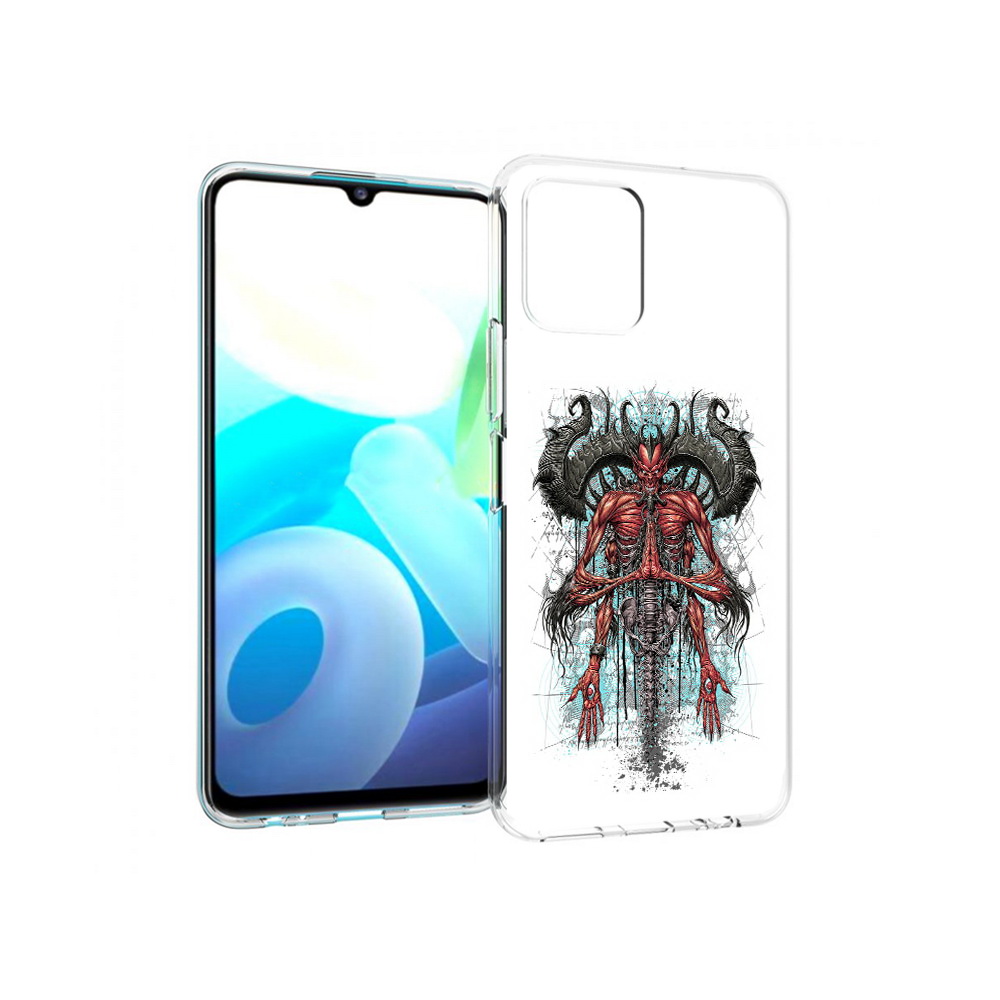 

Чехол MyPads Tocco для Vivo Y15s дьявол (PT224456.390.340), Прозрачный, Tocco