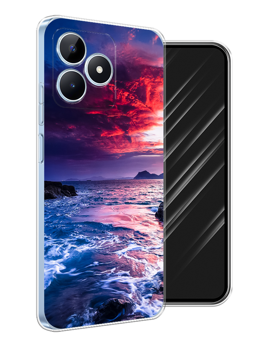 

Чехол Awog на Realme C60 "Волны 1", Розовый;синий, 2516550-1