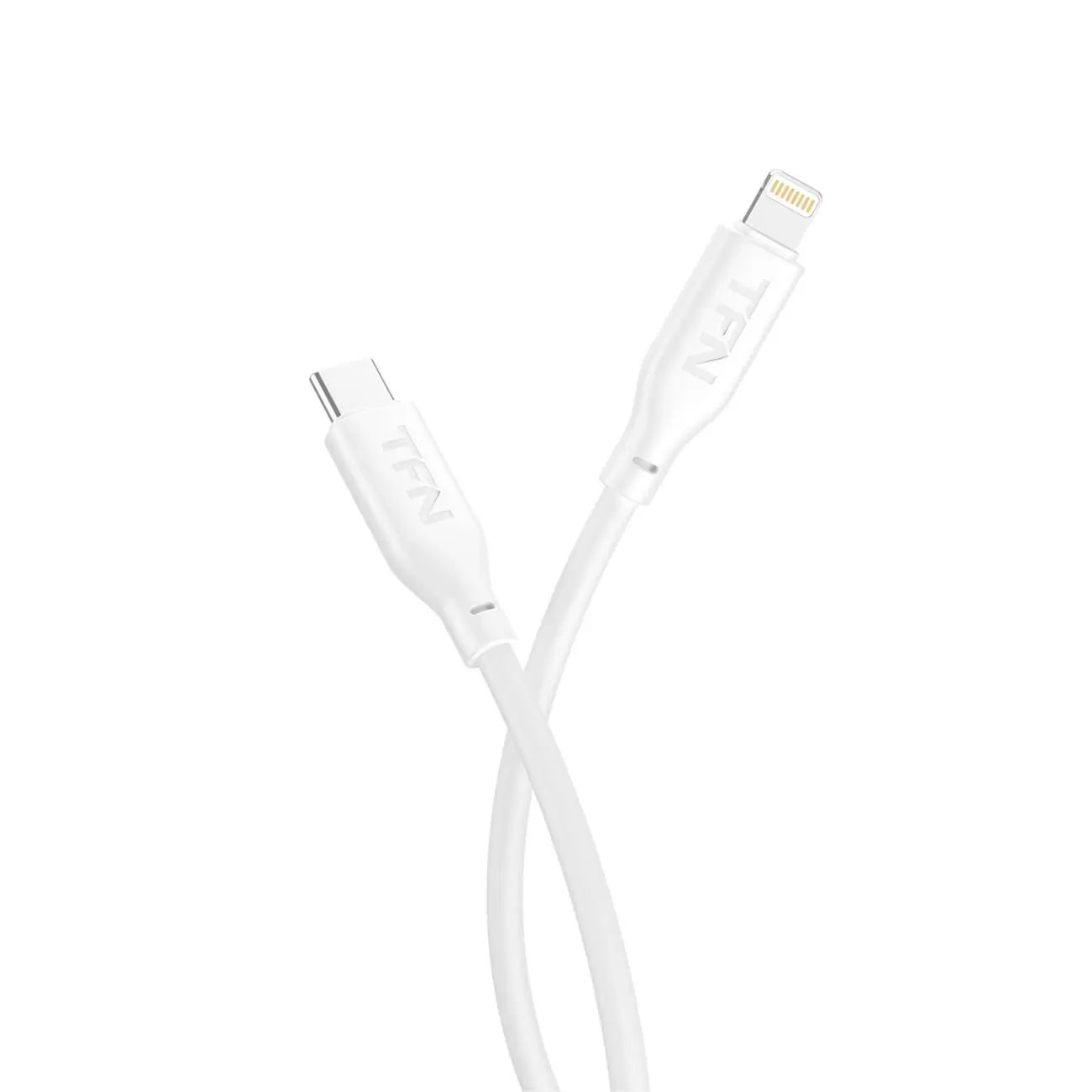 

Кабель TFN USB Type C - Lightning силикон 3А, 2 м, белый (TFNCSILCL2MWH)