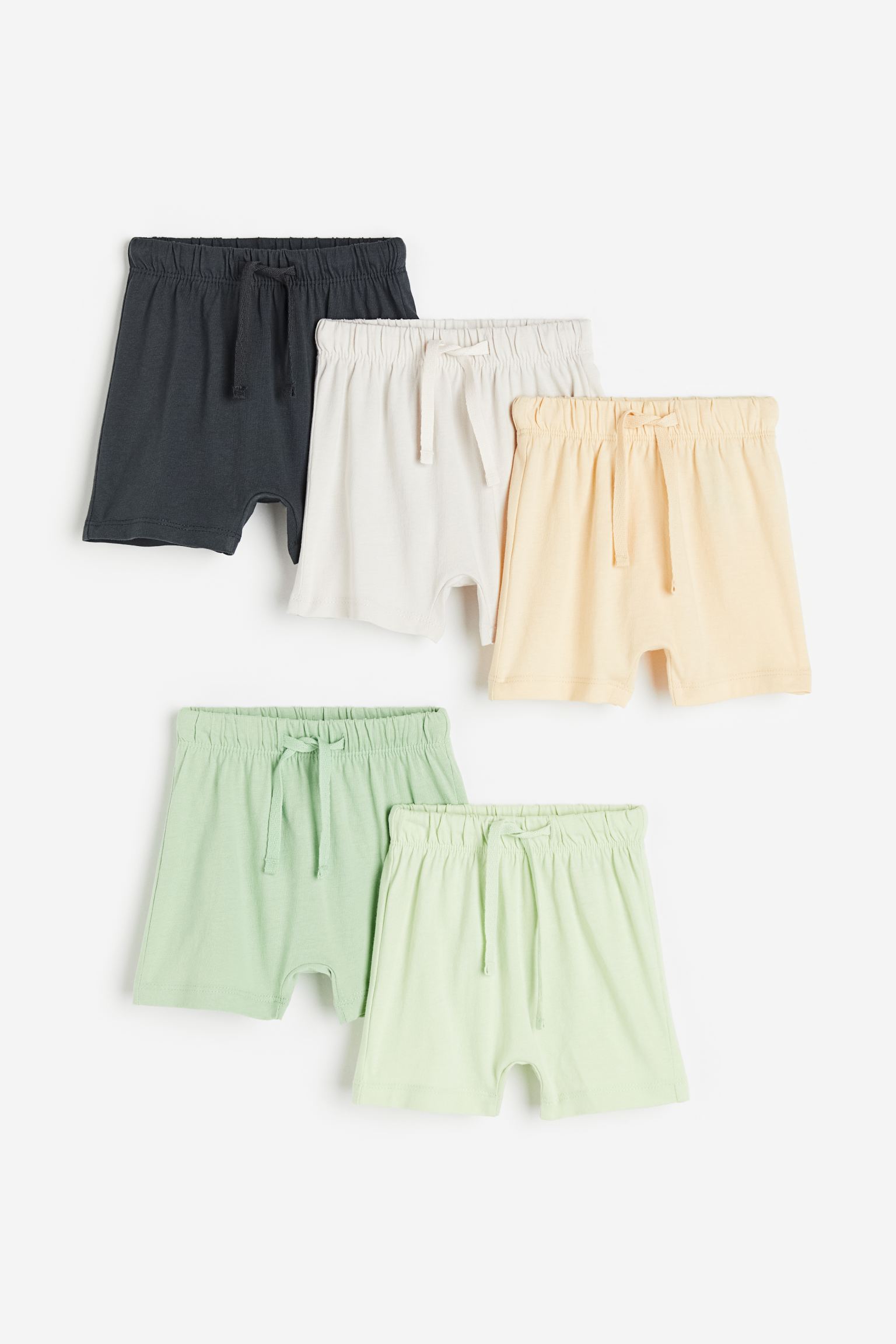 

5 пар шорт из джерси H&M 86 Светло-зеленый/светло-желтый (доставка из-за рубежа), Черный;зеленый;бежевый, 1159367