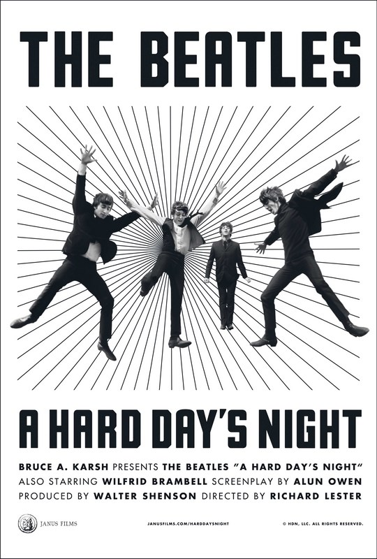 

Постер к фильму "The Beatles: Вечер трудного дня" (A Hard Day's Night) A1