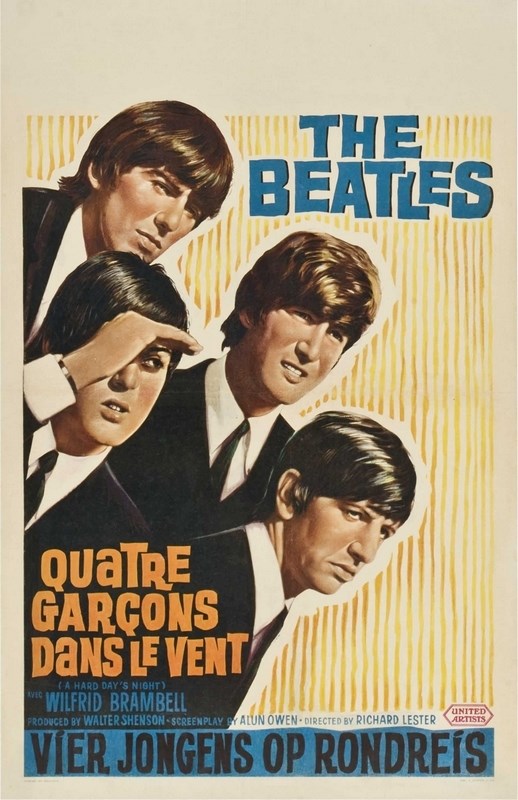 

Постер к фильму "The Beatles: Вечер трудного дня" (A Hard Day's Night) 50x70 см