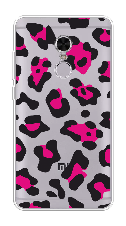 

Чехол на Xiaomi Redmi Note 4 "Pink cow spots", Черный;розовый, 31850-1