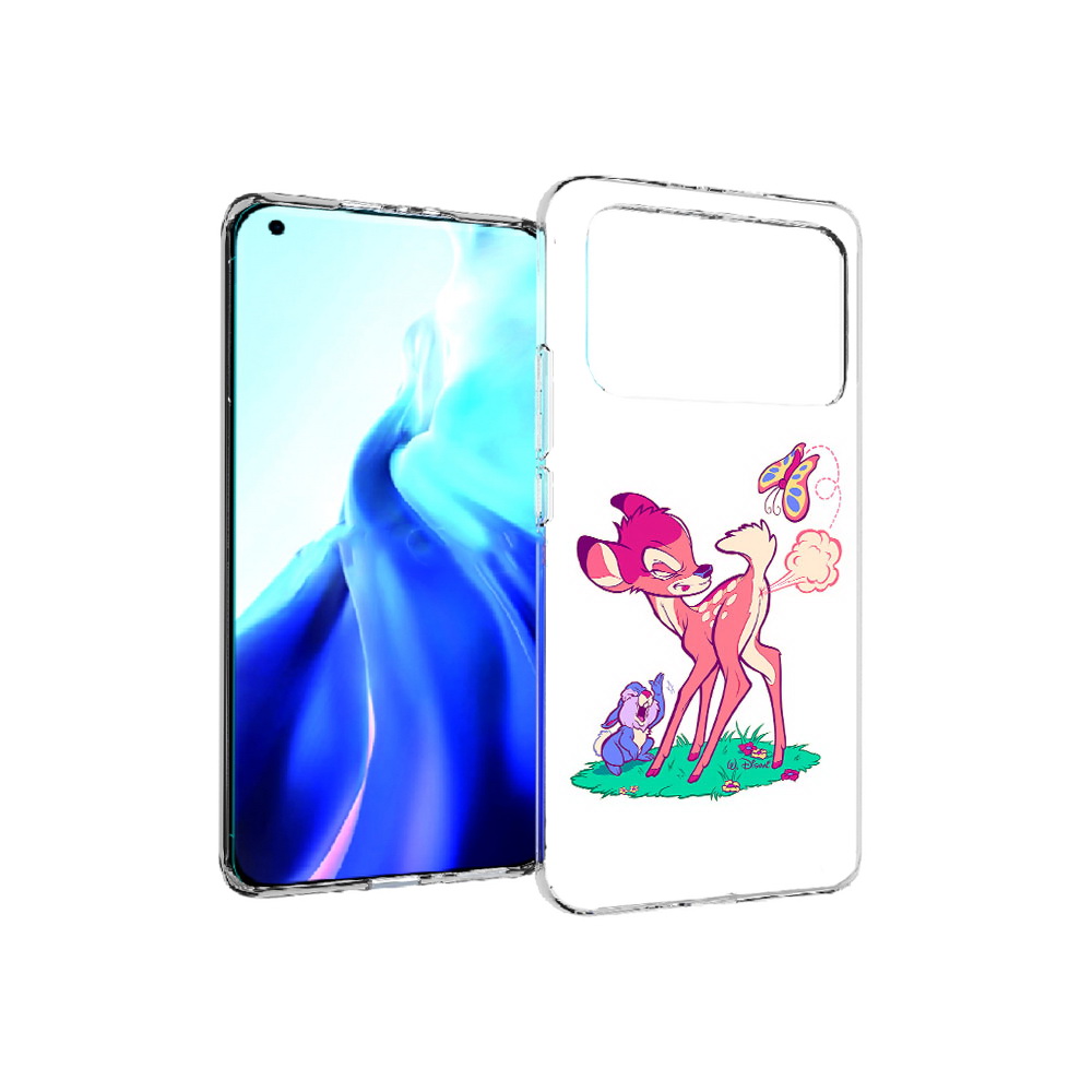 

Чехол MyPads Tocco для Xiaomi Mi 11 Ultra смешной олененок (PT160500.261.610), Прозрачный, Tocco